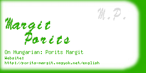 margit porits business card